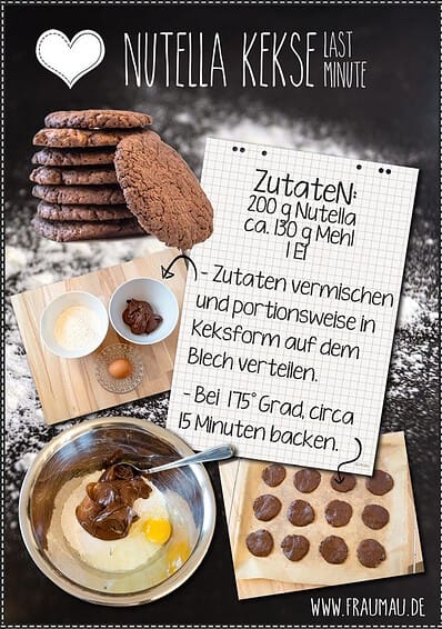 Nutella Kekse Super Schnell & Easy