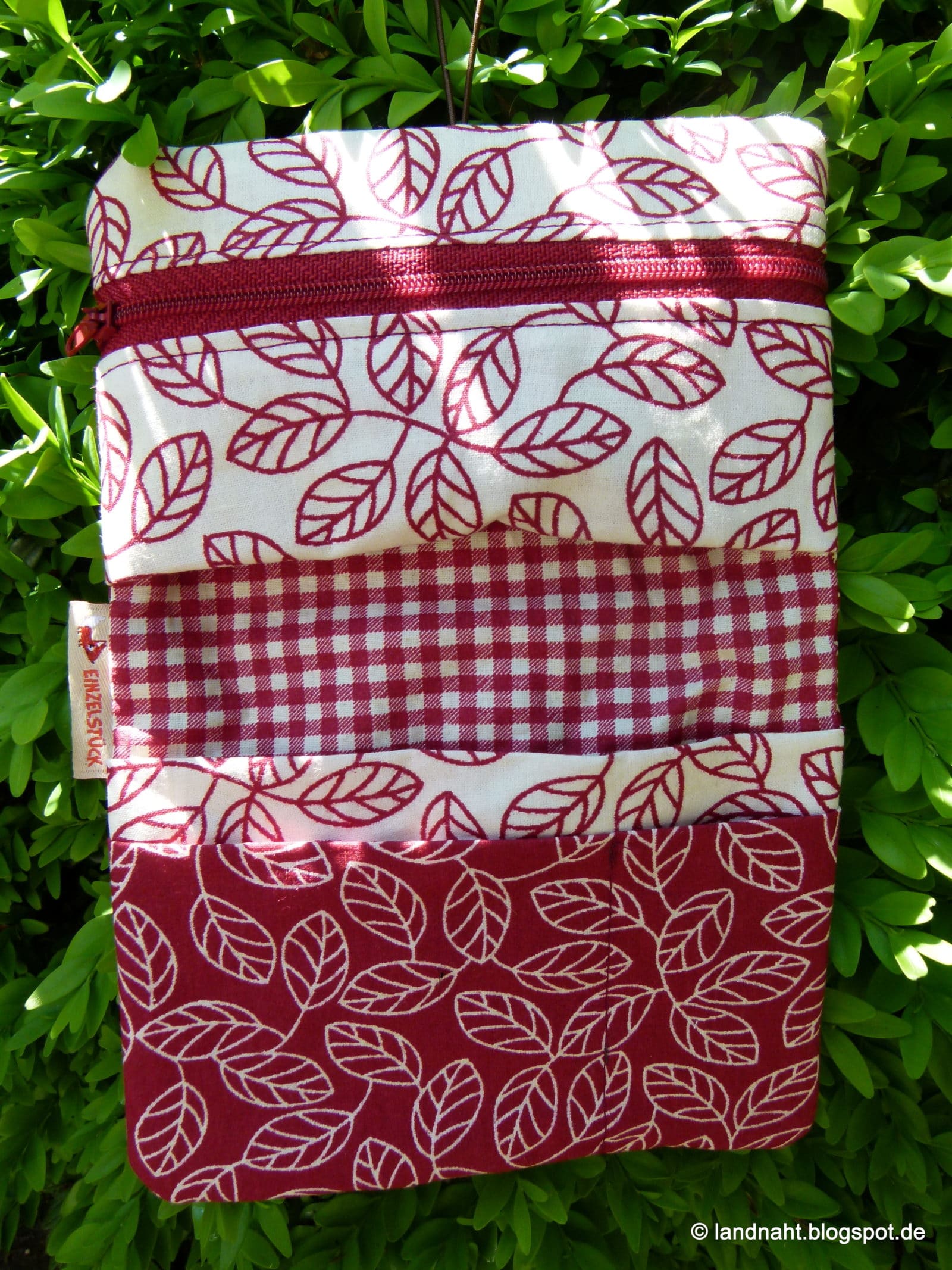 Lastertasche „Tabakblatt“