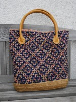Tasche im Mosaikmuster stricken
