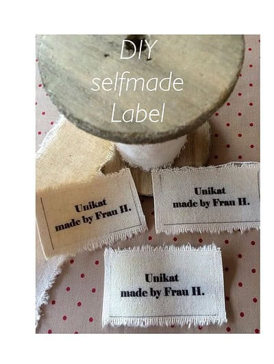 DIY selfmade Label