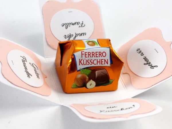 Mini-Explosion Box für Ferrero Küsschen