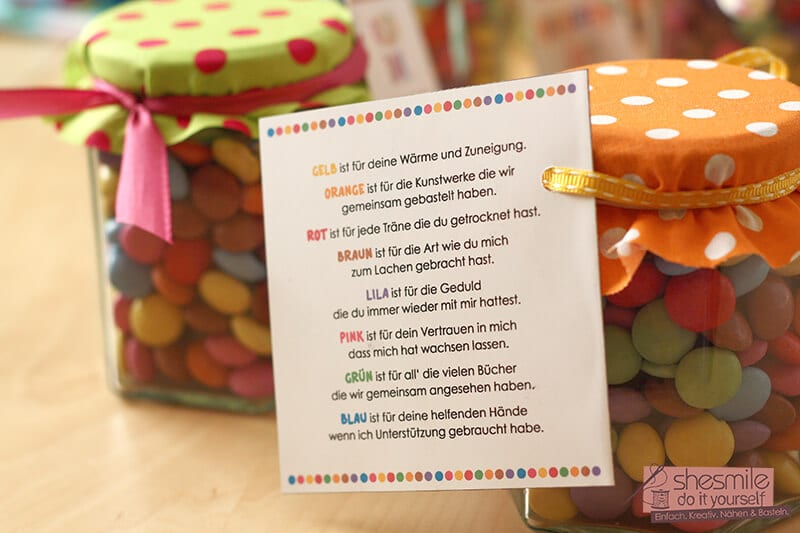 Abschiedsgeschenk „Farbenfrohe Zeit“ (Kostenlose Bastelanleitung und Druckvorlage)