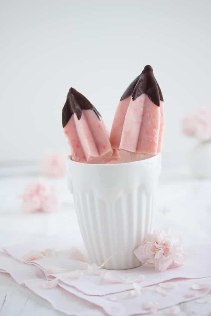 „Erdbeer Buttermilch Popsicle!“