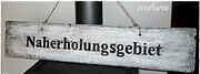 Holzschild für den Sommergarten