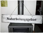 Holzschild für den Sommergarten