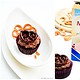 Schoko-Brezel-Cupcakes mit Diamant Moussezauber “Joghurt” Topping