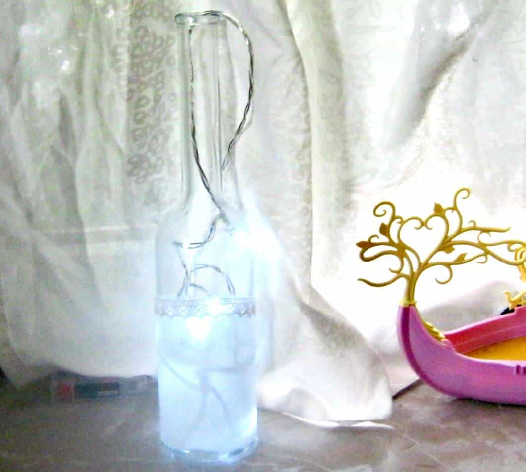 schöne alte Flaschen werden herrliche Lampen
