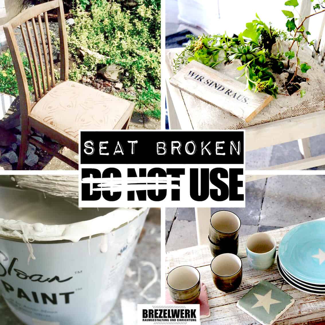 Seat broken. Do not use! Oder doch?