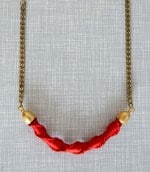 DIY | Makramee Halskette in knallrot