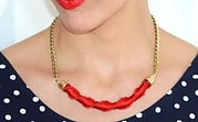 DIY | Makramee Halskette in knallrot
