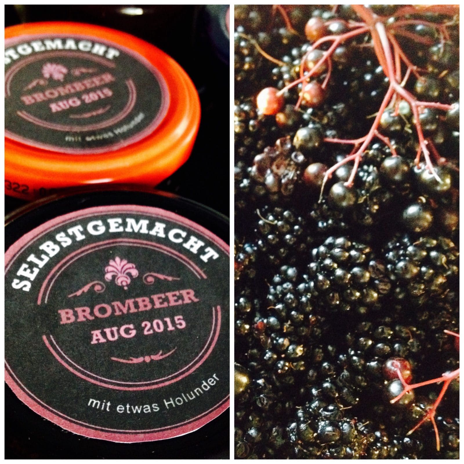 Dornige Sache: Brombeermarmelade mit Holunder