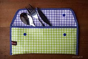 Eine Reise-Bestecktasche kann so praktisch sein