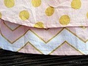 Mädchenkleid in gold und rosa