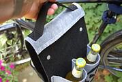 Fahrradtasche für 4 Flaschen aus Filz mit Anleitung