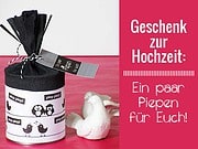 Geldgeschenke zur Hochzeit verpacken - Zum Piepen!