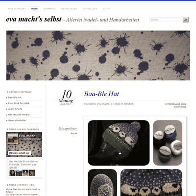 eva macht's selbst | Allerlei Nadel- und Handarbeiten