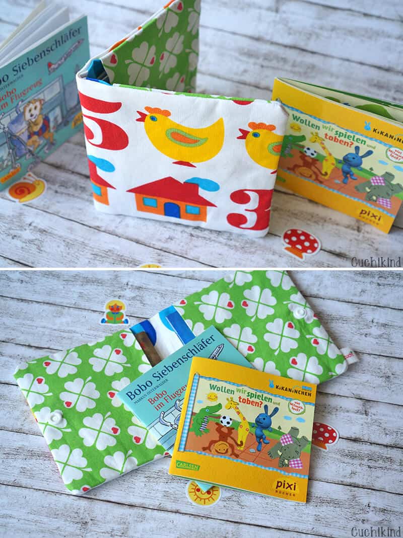 Pixibuchhülle aus byGraziela-Stoffen