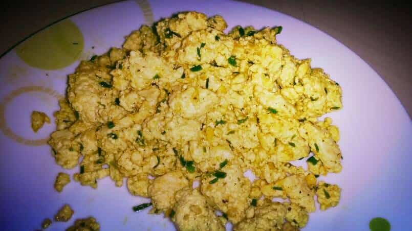 veganes Rührei oder Rührtofu