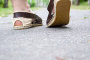 Selbstgenähte Espadrilles