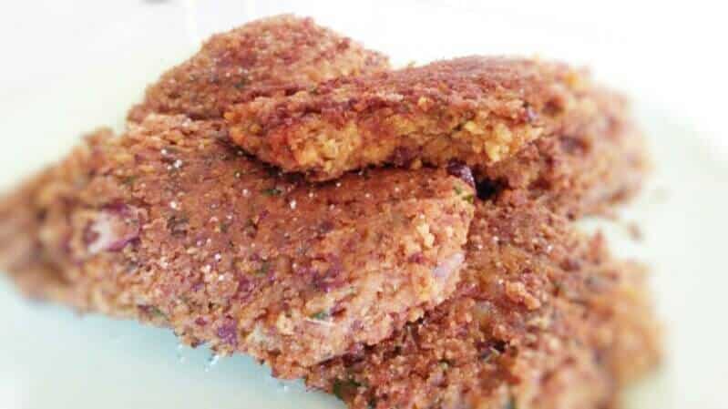 vegane Frikadellen aus roten Bohnen