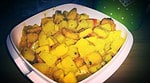veganer Geflügelsalat mit Tofu in Curry-Sauce