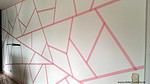 Wanddesign im Geometric-Look