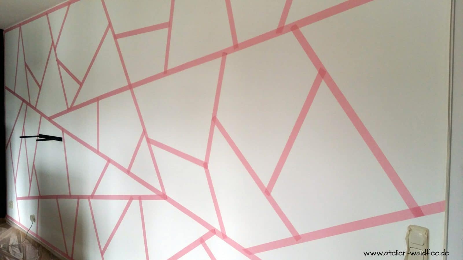 Wanddesign im Geometric-Look