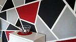 Wanddesign im Geometric-Look