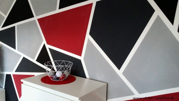 Wanddesign im Geometric-Look