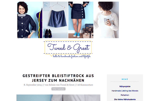 Tweed & Greet - hello to handmade fashion and lifestyle