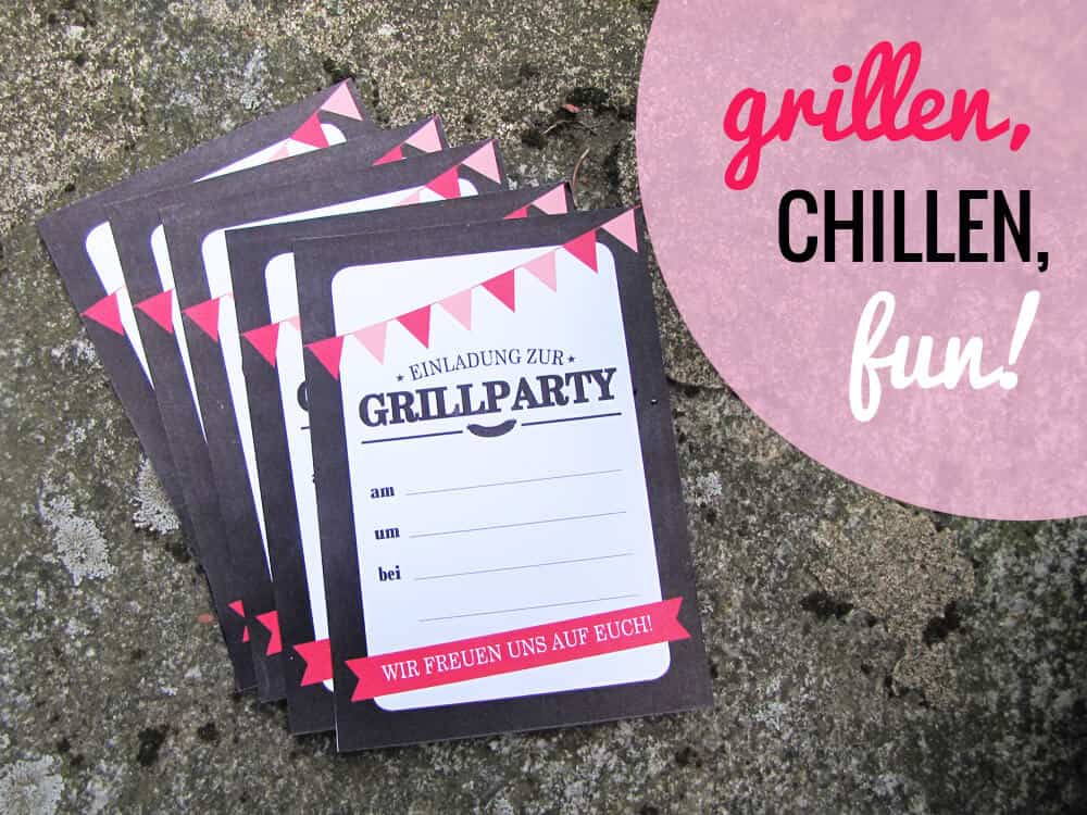 Dekoration für die Grillparty selber basteln