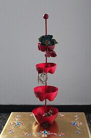 Etagere aus PET-Flaschen