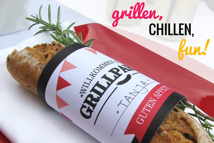 Dekoration für die Grillparty selber basteln