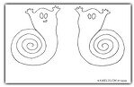 Halloween Geister-Spiralen