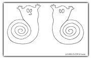 Halloween Geister-Spiralen