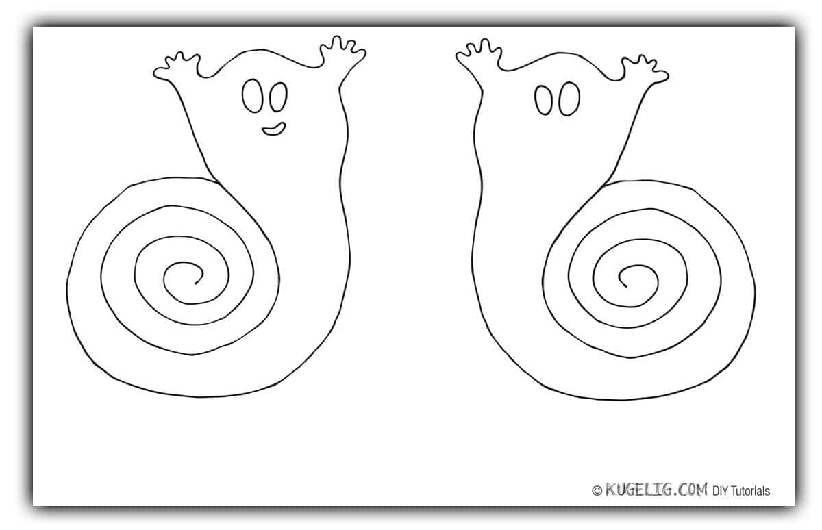 Halloween Geister-Spiralen