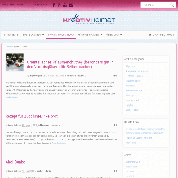 Tipps & Tricks – Kreativheimat