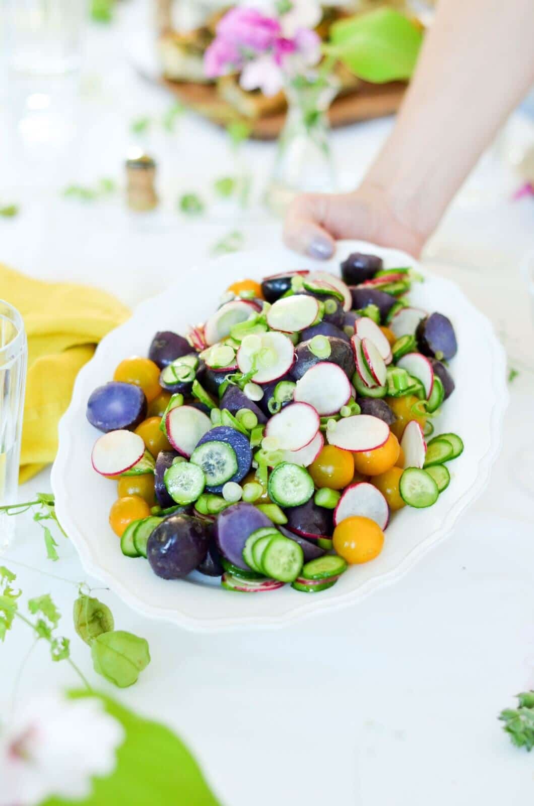 Lila Kartoffelsalat von den [Foodistas]