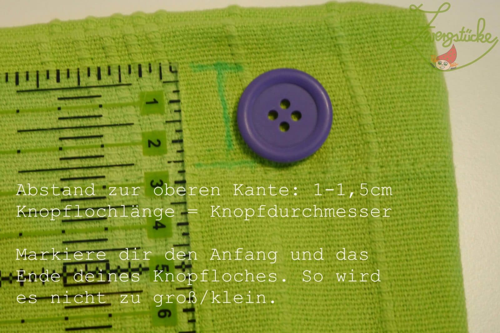 Kissenbezug – Teil 3: Wir nähen Knopflöcher mit der Maschine