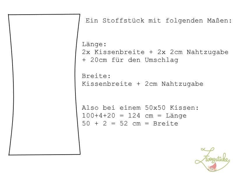 Kissenbezug – Teil 1: Wir nähen einen Hotelverschluss