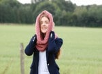 Loopschal mit Kapuze