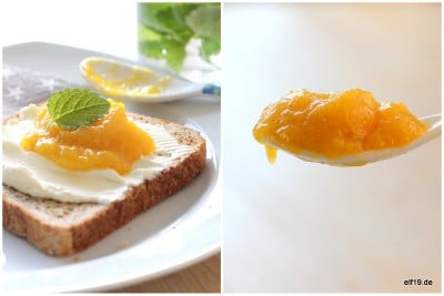 {Sommer im Glas: } Mango Aufstrich mit weißer Schokolade