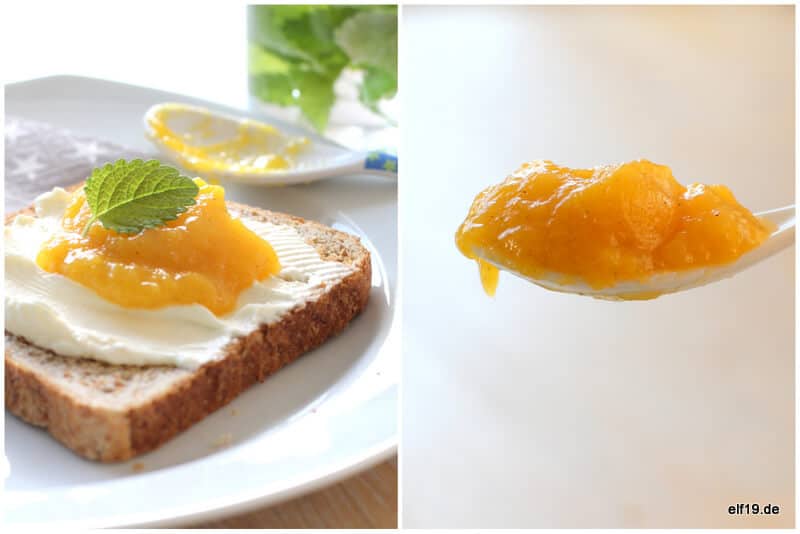 {Sommer im Glas: } Mango Aufstrich mit weißer Schokolade