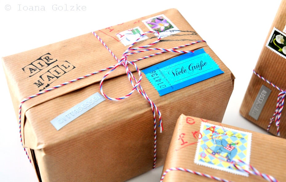 Postpaket-Geschenkverpackung