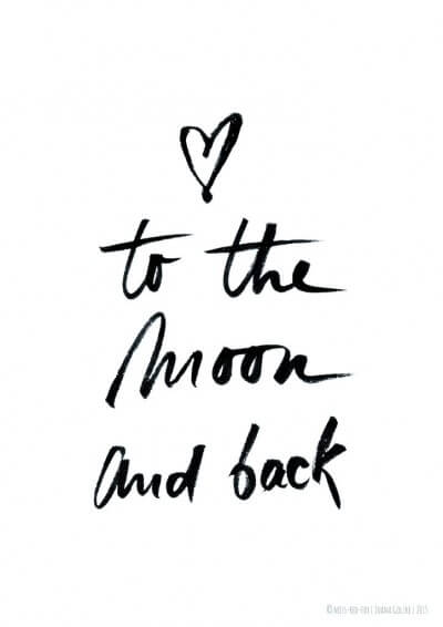 Poster - (Love) To the moon and back