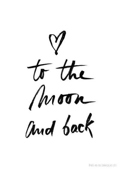 Poster - (Love) To the moon and back