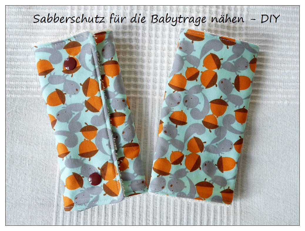 Sabberschutz für die Babytrage nähen – DIY