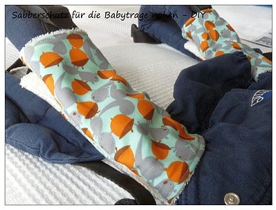 Sabberschutz für die Babytrage nähen - DIY