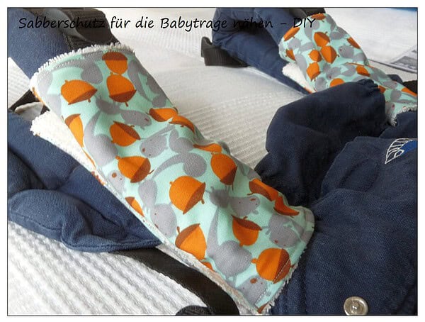 Sabberschutz für die Babytrage nähen - DIY