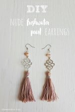 Boho Troddel-Ohrringe mit Süßwasserperlen